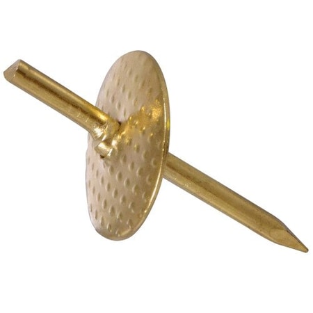 Hillman HILLMAN Brass-Plated Gold One Piece Quick Hanger 60 lb 3 pc 122186